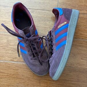 Adidas Samba Spezial Men's Sneakers - Maroon Red and Blue 10 1/2
